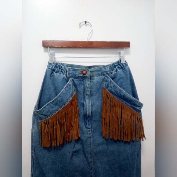 Vintage Atlantic Beach Leather Coat Works Fridge Jacket & Skirt Sz 10 - Picture 9 of 12